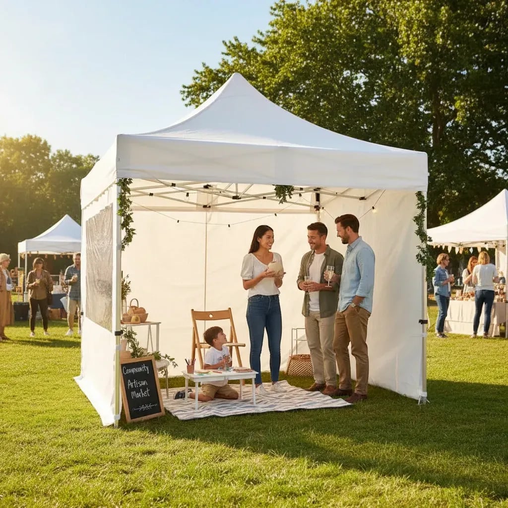 Chaises blanches alignées pour une cérémonie en extérieur